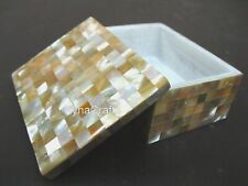 4 x 3 Inches Rectangle Marble Jewelry Box Random Work Cosmetic Box for Sister picture