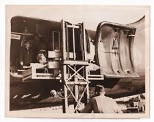 WWII GIANT AIR TRANSPORT & WOUNDED LOADED FOR BACK HOME FLIGHT 1944 Photo Y 323 picture
