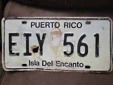 Puerto Rico  Vintage Tablilla License Plate Tag 