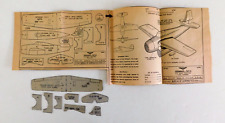 Grumman F4F-4 Wildcat Newspaper plans for 1:72 model cardboard 1942, no fuselage picture
