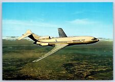 Airplane Postcard Boeing 727 Intercontinental Jetliner Mid Air Plane Stats DI11 picture