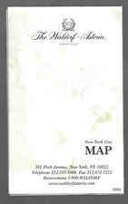 WALDORF ASTORIA NEW YORK CITY MAP 2000  & 2 POST CARDS  picture