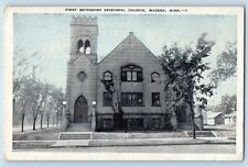 Wadena Minnesota Postcard First Methodist Episcopal Church c1940 Vintage Antique picture