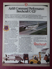 10/1984 PUB BEECHCRAFT C-12F TURBOPROP MILITARY AIRLIFT COMMAND MAC ORIGINAL AD picture