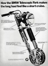 1968 BMW R69 Motorcycle Telescopic Fork Original Print Ad picture