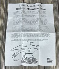 Vintage Lake Ouachita And Blakely Mountain Dam US Army Corps Of Engineers Letter picture