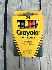 Vintage CRAYOLA Crayons No 24 Count Box Binney & Smith Crayons In Box Never Used picture