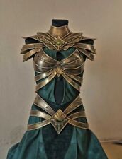 Medieval LOTR Elven Princess Female Armor Corset/Tassets/Pauldrons with Gorget B picture