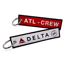 Delta Airlines ATL-CREW Woven Keyring picture