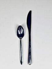 Lufthansa Airline Flatware Spoon Knife In Flight Meals Stainless Vintage picture