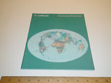 Lufthansa Airlines 1970s Route Map - 31 pages - In-Flight Magazine - NICE cond. picture