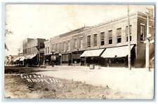 1916 East Avenue Saloon Stores Amboy Illinois IL RPPC Photo Antique Postcard picture