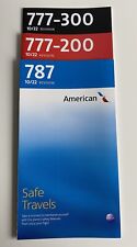 American Airlines Boeing 787/777-200/777-300 Safety Card Set picture