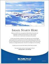 2015 EL AL ISRAEL Airlines ad BOEING 747-400 JUMBO JET advert airways picture