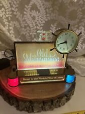 1962 OLD MILWAUKEE beer lighted NAUTICAL CLOCK picture