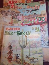 VINTAGE  1970 (5) SEX  TO  SEXTY COMIC  BOOKS  ADULT  HUMOR MAGAZINES  #12-16 picture