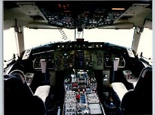 Boeing Cockpit Airplane Airline Aviation 8,5x11 Color Photo A100. picture