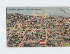 Postcard Air View of Bradenton on the Manatee River Bradenton Florida USA picture