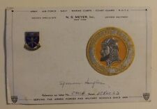 RARE 1963 R.O.T.C. N.S. Meyer Inc Specimen Sample of a Patch and Insignia  picture