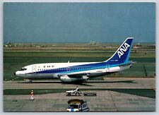 Airplane Postcard ANA All Nippon Airlines Airways Boeing 737 FT21 picture