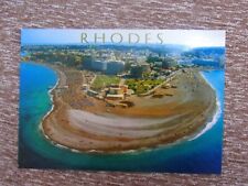 Greek Old Photo Postcard Rhodes Island Northest Part Panoramic Beach View 119 picture