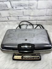 VTG GE General Electric Chrome AUTOMATIC GRILL WAFFLE BAKER Model No. 24G42 picture