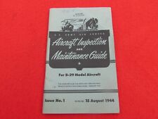 B-29 US Army Air Forces Aircraft Inspection and Maintenance Guide Aug 1944 picture