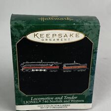 1999 Hallmark Keepsake Lionel Locomotive & Tender Miniature Ornament - NIB picture