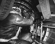 B-17 Flying Fortress Waist Gunner Firing in Action WWII WW2 8x10 Photo 39b picture