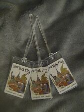 Delta Airlines New York City DL Vintage Playing Card Luggage Name Tag Tags (3) picture