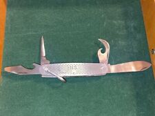 1980 Vintage US Military Camillus Stainless Steel Folding Pocket Knife 4 Blade picture