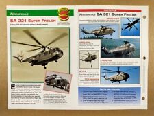 Aerospatiale SA 321 Super Frelon Heavy Lift Helicopter specs photos info sheet picture