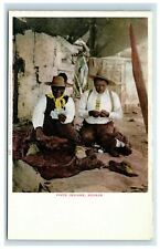c. 1906 Piute Indians Nevada Postcard Playing Cards Undivided Unposted picture
