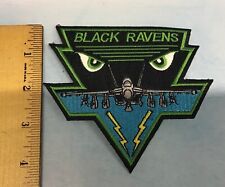 Black Ravens Electronic Warfare Embroidered F/A 18 Military Patch, 4 in Sew On picture
