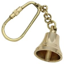 US Merchant Ship Bell Automobile Mariner Brass Nautical Keychain picture