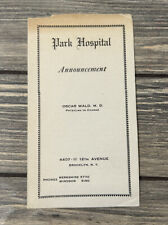 Vintage Park Hospital Announcement Oscar Wald MD Physician In CHARGE  picture