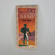 1950s TWA Madrid Spain Vintage Travel Brochure City Map Trans World Airlines picture