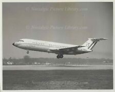 ORIGINAL SILVER GELATINE PHOTOGRAPH IN FLIGHT VIEW FAUCETT BAC 111 picture