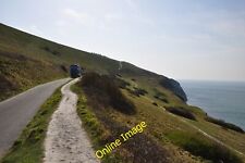 Photo 12x8 South Wight : West High Down & Road Totland The Needles Breezer c2012 picture