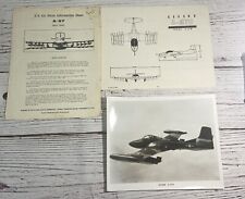 VTG 8” x 10” Photo of Cessna A-37A, 1967 USAF Information Sheets on A-37 & A-37B picture