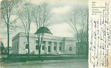 Governor Flowers Library Watertown New York NY pm 1907 Postcard picture