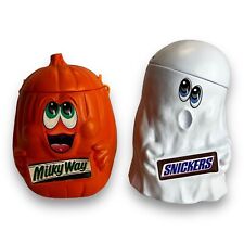 Vtg 1989 Mars Halloween Pumpkin Jack O Lantern Ghost Blow Mold 8