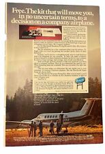 1970s Beechcraft Super King Air Print Ad 10” X 6.75” picture