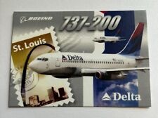 2004 Delta Air Lines Boeing 737-200 Aircraft Pilot Trading Card #14 picture