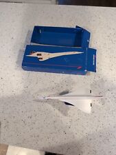 Vintage British Airways Concorde Model Airplane on Stand British Made By Wooster picture