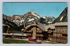 Glacier Nat'l Park MT-Montana, Hotel, Swiftcurrent Lake, Vintage c1956 Postcard picture