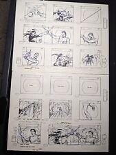 ZORRO ANIMATION CELS ART FILMATION  ART STORYBOARDS 80's Western Movies TV I7 picture