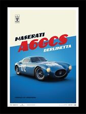1954 Maserati A6GCS Blue Berlinetta Art Print Poster Ltd Ed 1000 picture