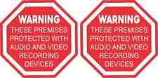 3in x 3in Audio and Video Recording Vinyl Stickers picture