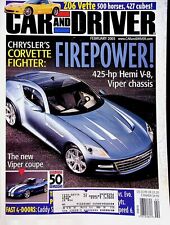 CHRYSLER FIREPOWER - CAR AND DRIVER MAGAZINE, FEBRUARY VOLUME 50, NO.8 2005 picture
